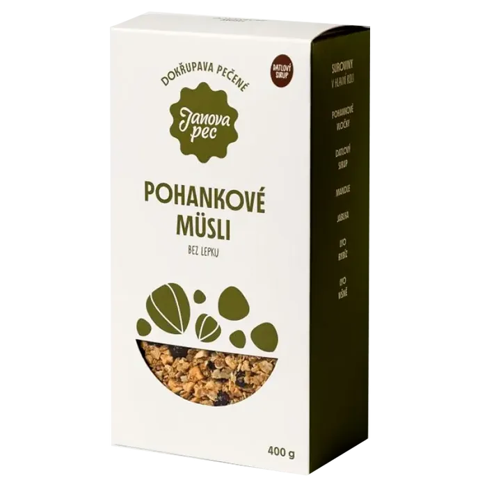 Janova pec Müsli pečené pohankové bez lepku 400g
